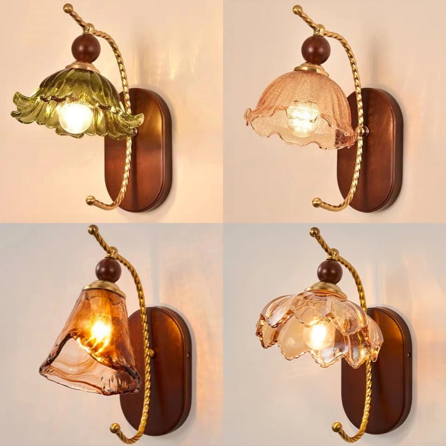 Hardwired Glass Wall Sconces For Bedroom SY-IW006