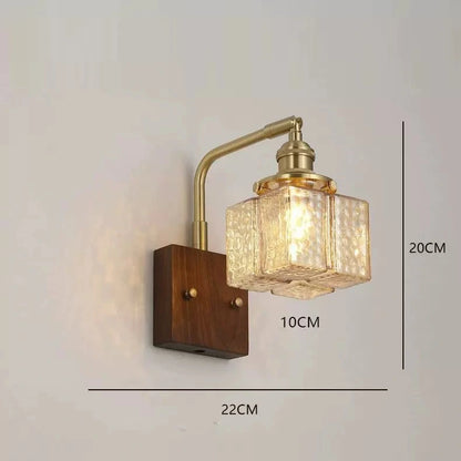 Hardwired Glass Wall Sconces For Bedroom SY-IW006