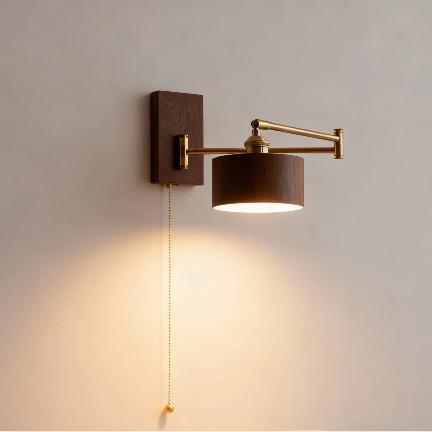 Wooden Arm Wall Mounted Reading Light For Bed SY-IW013
