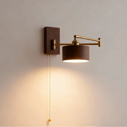 Wooden Arm Wall Mounted Reading Light For Bed SY-IW013