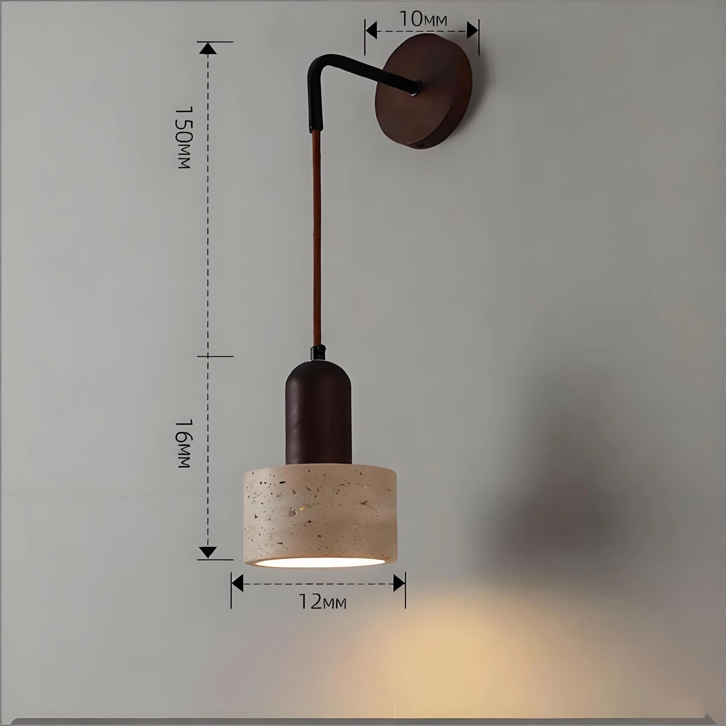 Stone Wood Bedroom Reading Wall Sconces Modern SY-IW011