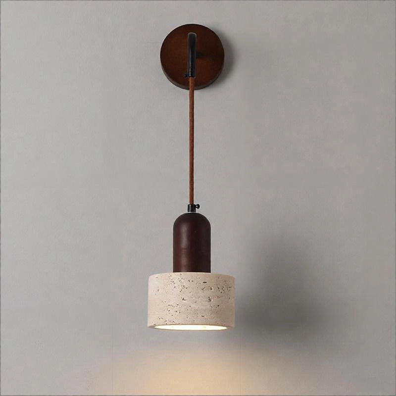 Stone Wood Bedroom Reading Wall Sconces Modern SY-IW011