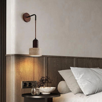 Stone Wood Bedroom Reading Wall Sconces Modern SY-IW011
